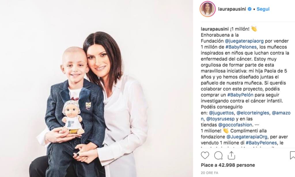 Laura Pausini e la figlia Paola