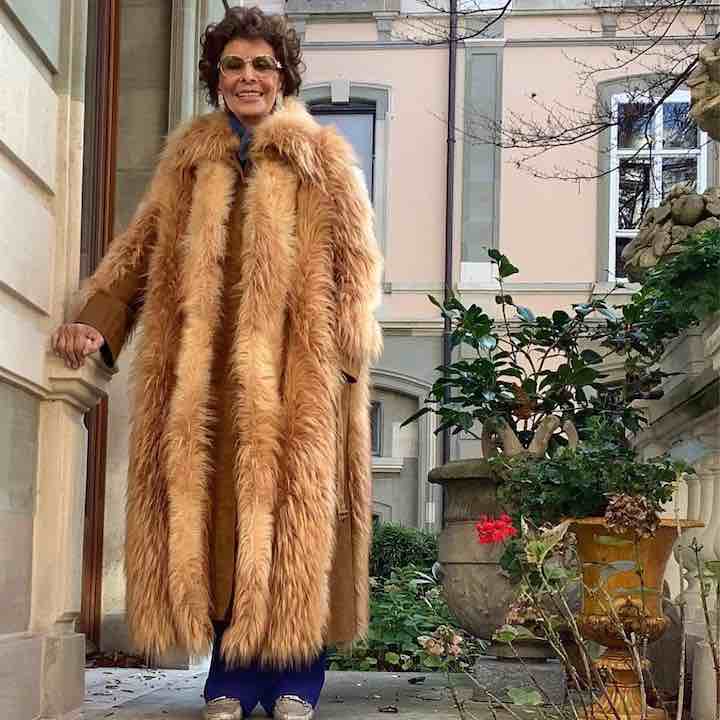 Stella McCartney omaggia Sophia Loren pelliccia
